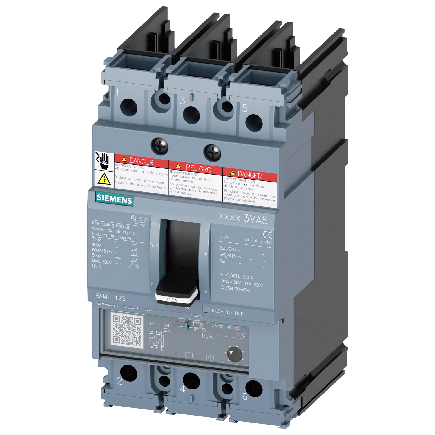 Siemens 3VA5130-1MH31-0AA0 SenMotor Protection Circuit Breaker