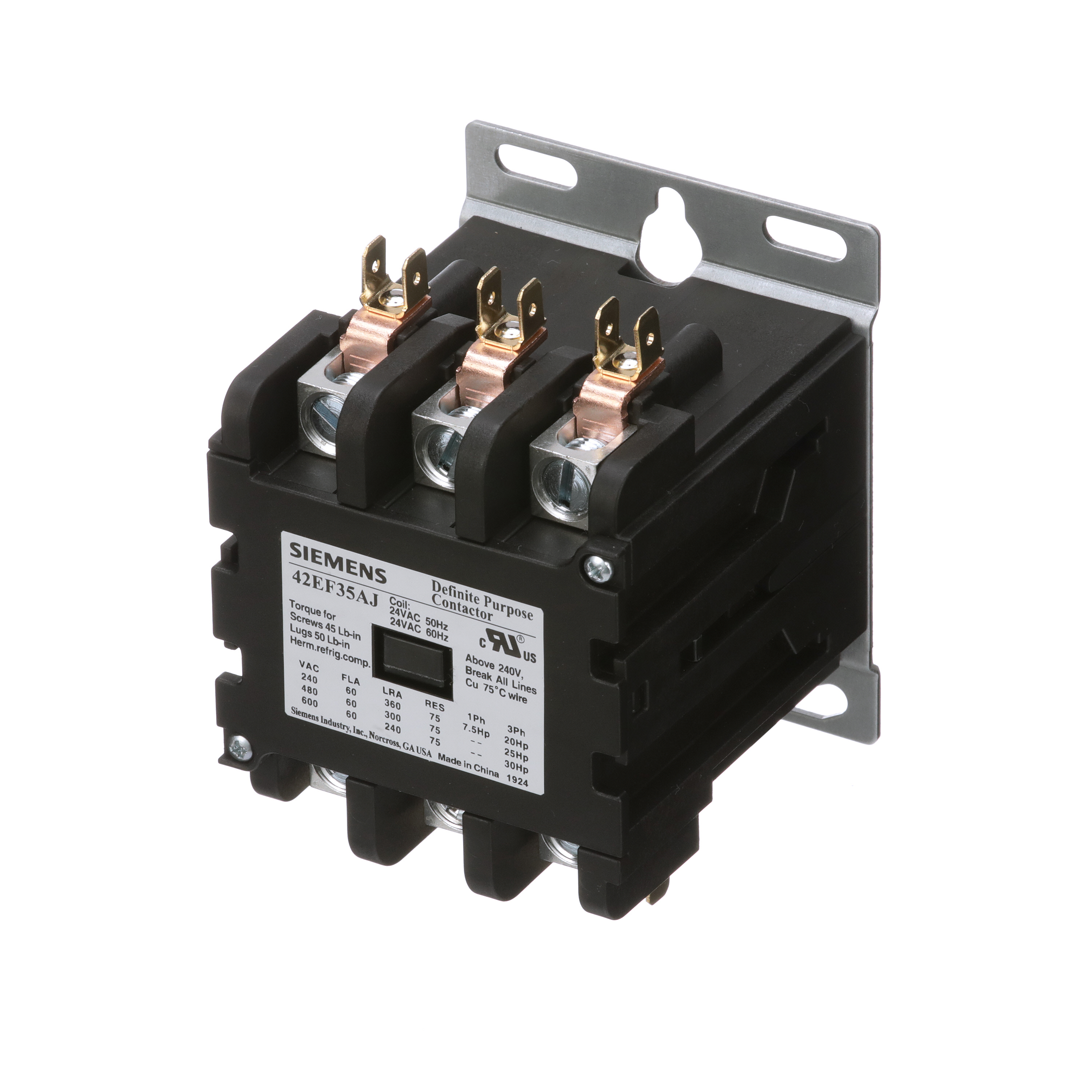 Furnas Siemens 3rt2027-1ak60 Contactor 120v 3 Pole for sale online 